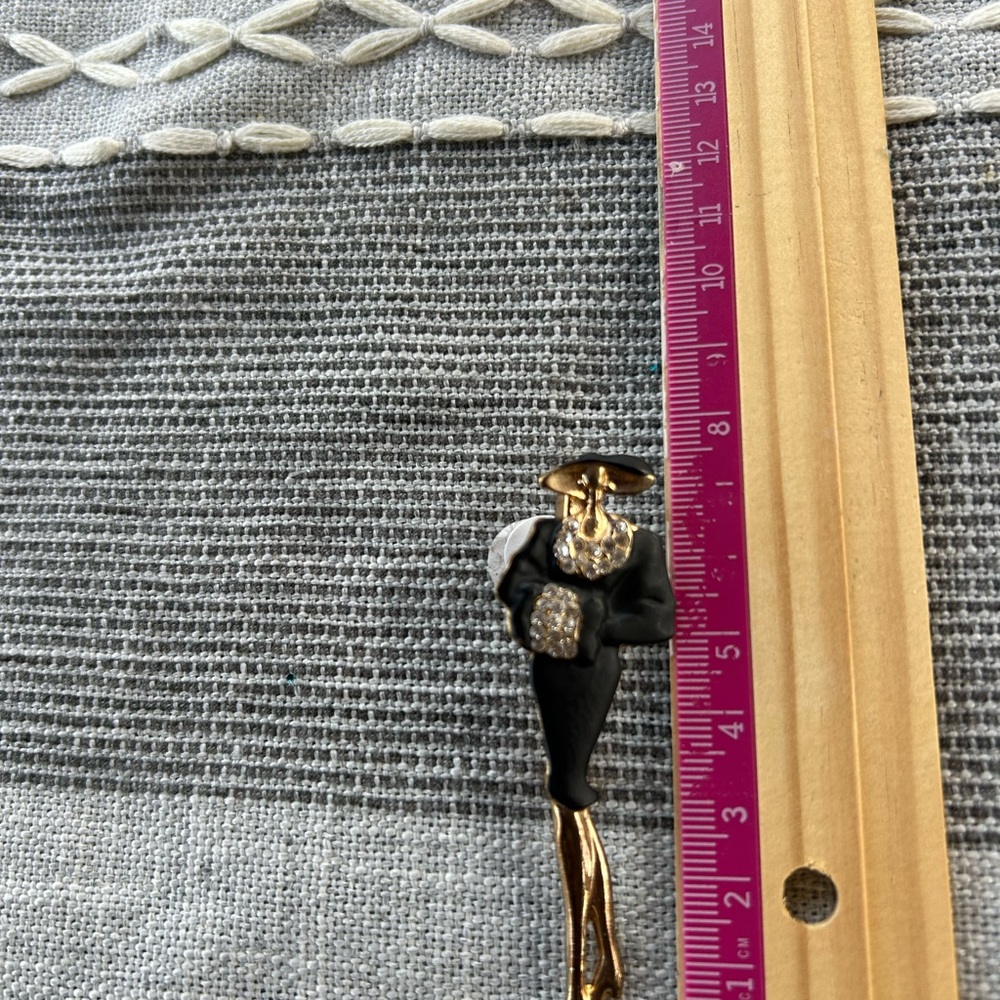 Women Rhinestone Brooch Pin - Picture 2 of 4